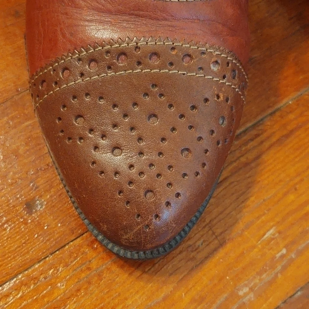 Predictions Cloris Tri-tone Leather Ankle Boots Sz 10
